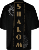 Camiseta Oversized Shalom - Preta
