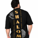 Camiseta Oversized Shalom - Preta