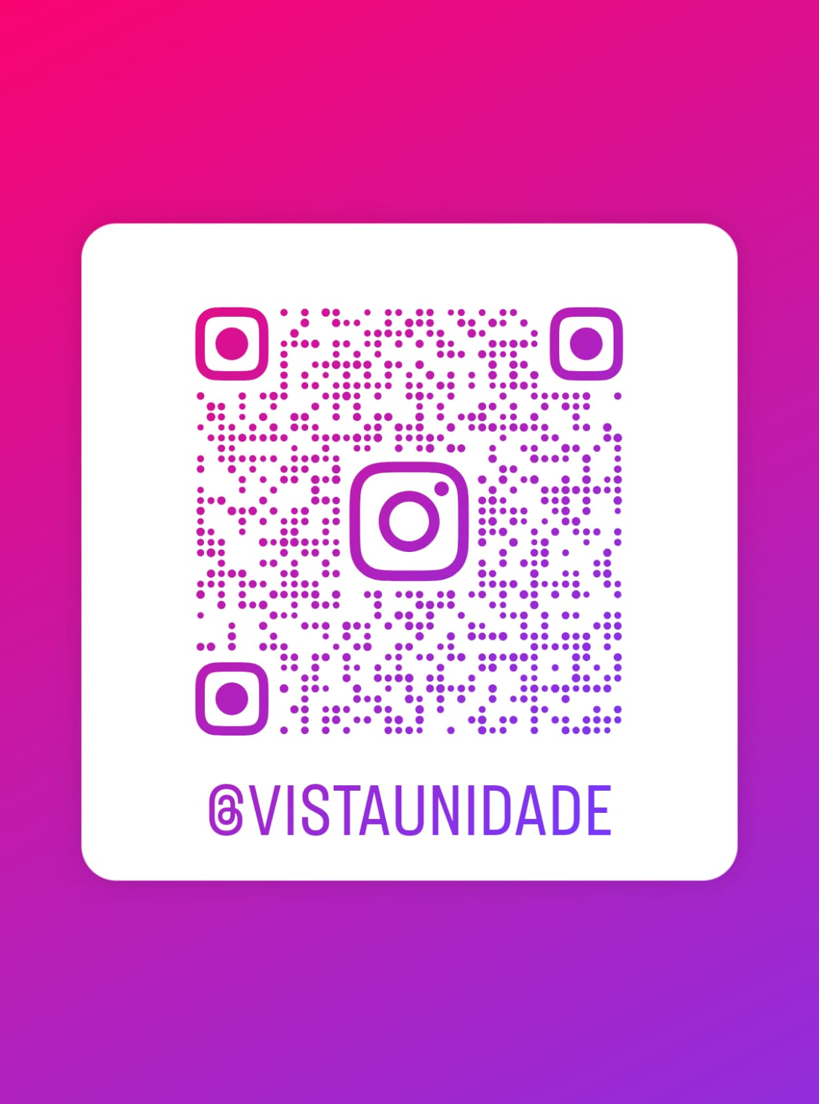 QR Code para abrir @vistaunidade no Instagram